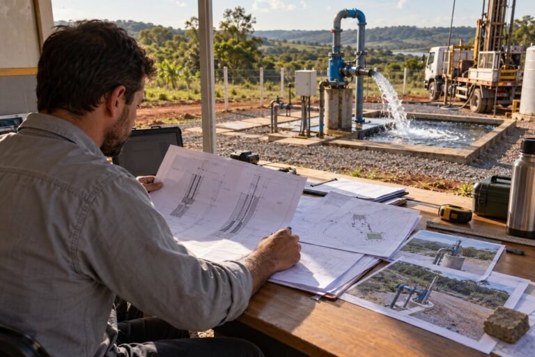 Leitura de dados de operação minerária
