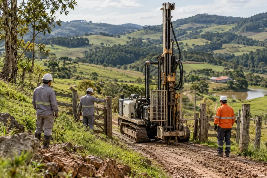 Cena editorial relacionada a oeste catarinense: acesso e logística no planejamento de sondagens